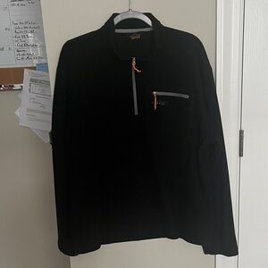 XL, Orvis, Henley Zip, Textured Fleece Pull Over